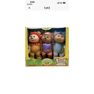 CABBAGE PATCH DOLLS ZOO FRIENDS (3) CUTIES KOALA/LION/GIRAFFE SUPER CUTE!!